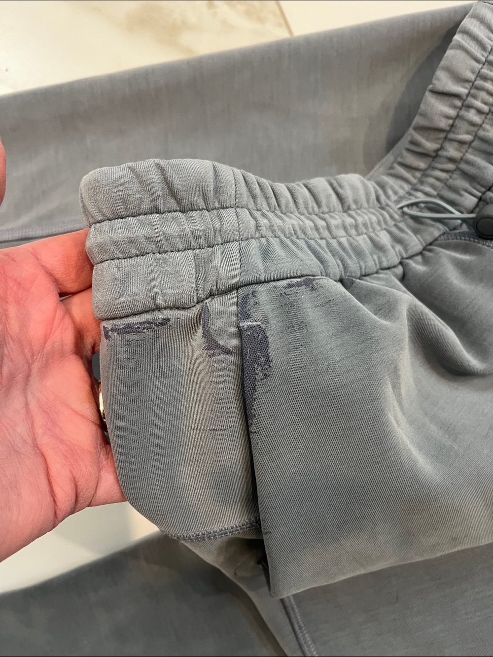 womens lululemon Grey Relaxed Fit Drawstring Pants - Picture 10 of 11